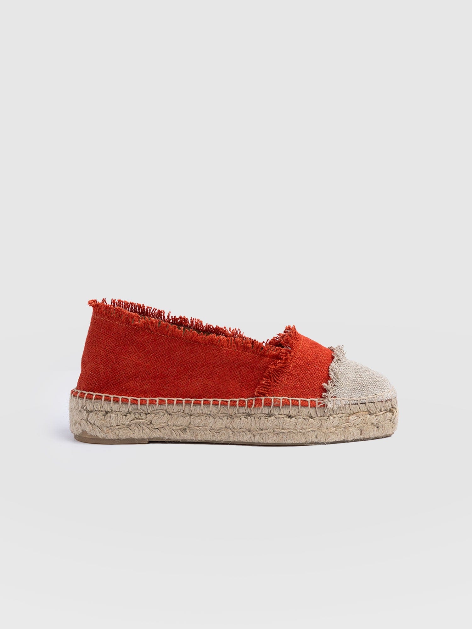 Ivy Frayed Espadrille Pumps - Orange - Women's Sandalss | Saint + Sofia® USA